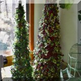 D46. Lighted topiaries.